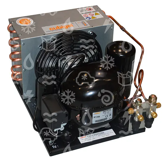 jednotka konden. CGE70TG3NR, HBP - R134a, 220 - 240V,50/60Hz